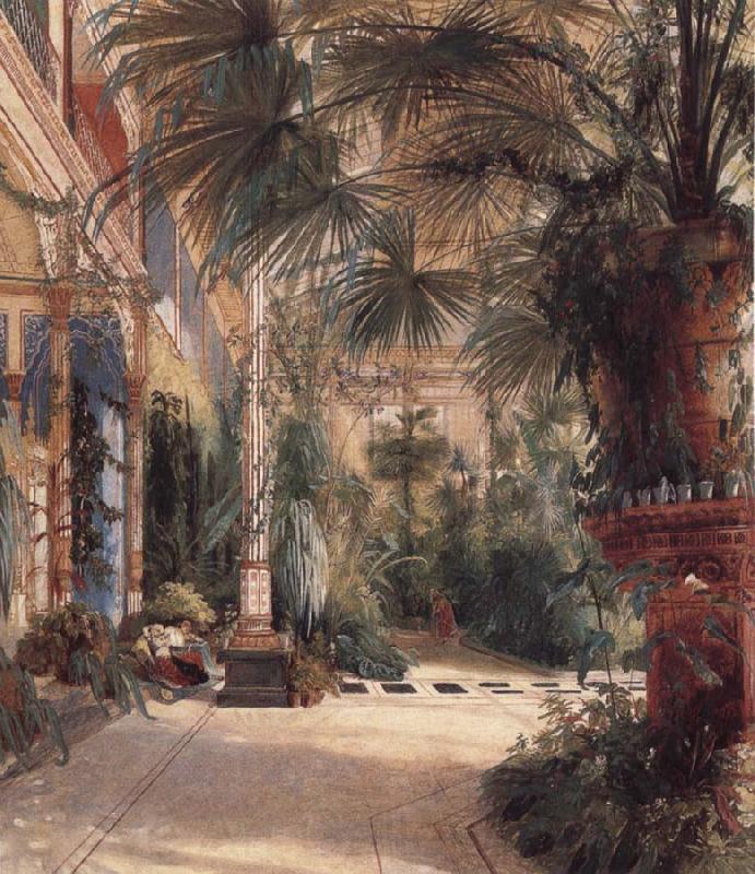 Carl Blechen The Palm House on the Pfaueninel Norge oil painting art